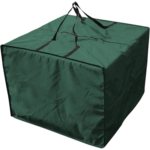 Oppbevaring for hagemøbelpute, vanntett utendørs multifunksjonell beskyttelsestrekk, 80x80x60cm, grønn Green