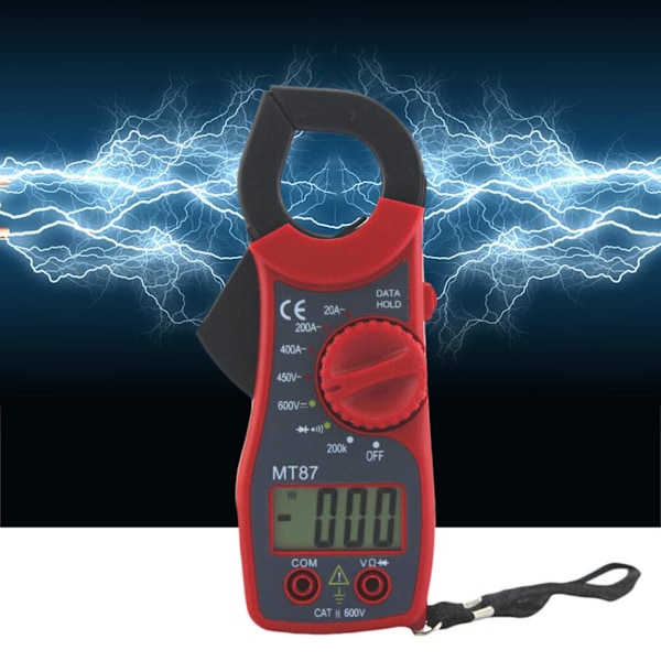 Digital testverktyg för mätutrustning, digital multimeter, elektroniskt mätinstrument, multitester, röd