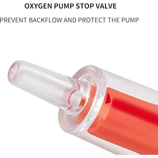 Akvarie Luftpumpe Tilbageslagsventiler, Akvarie Luftpumpe Tilbageslagsventiler, Akvarie Envejs Tilbageslagsventil(10stk)