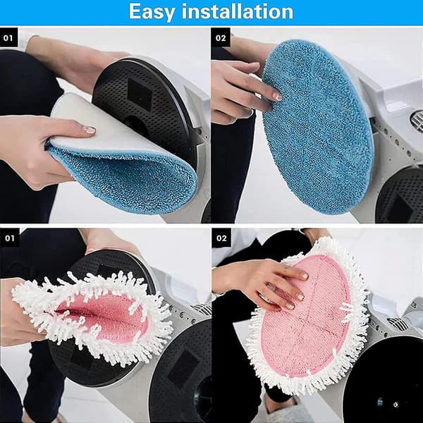 6 stk. mikrofiber dampmoppkluter, refill for dampmopp erstatning for spraymopp