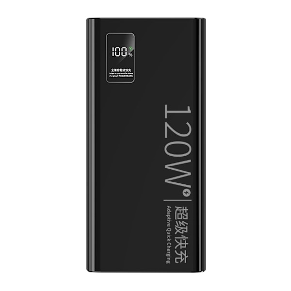80000mAh Powerbank, 120W + PD20W, Snabbladdning Typ C x 1, USB x 4