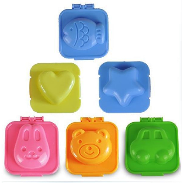 Plast eggform, kanin og bjørn