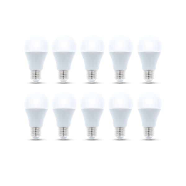 LED-lampa E27, A60, 10W, 230V, 3000K 10-pack, Varmvitt 500
