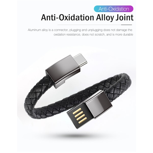 USB Type-C Armbånd, Bærbar Nøglering, USB Datakabel, Hurtig Opladning, Mobiltelefon Oplader til iPhone, Samsung, Xiaomi mi