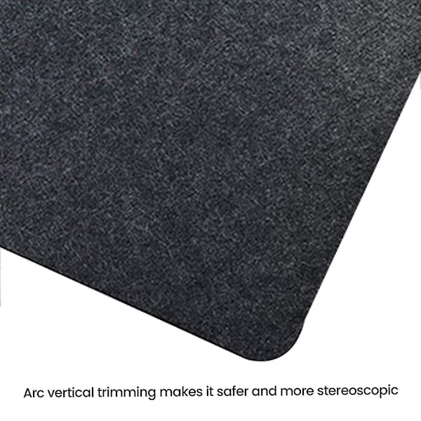 12-delt Filt Placemat-sett Inkluderer Placemat og Koster Varmebestandig Sklisikker Vaskbar Placemat