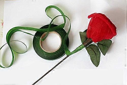 4 stk. blomstertape til stængelomvikling (grøn, mørkegrøn, hvid, kaffe)