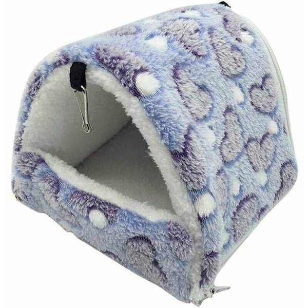 Gnagarbädd Plysch Litet Hamsterhus Hängmatta Leksakssäng Stuga för Marsvin Kanin Chinchilla Iller Lila - YYV