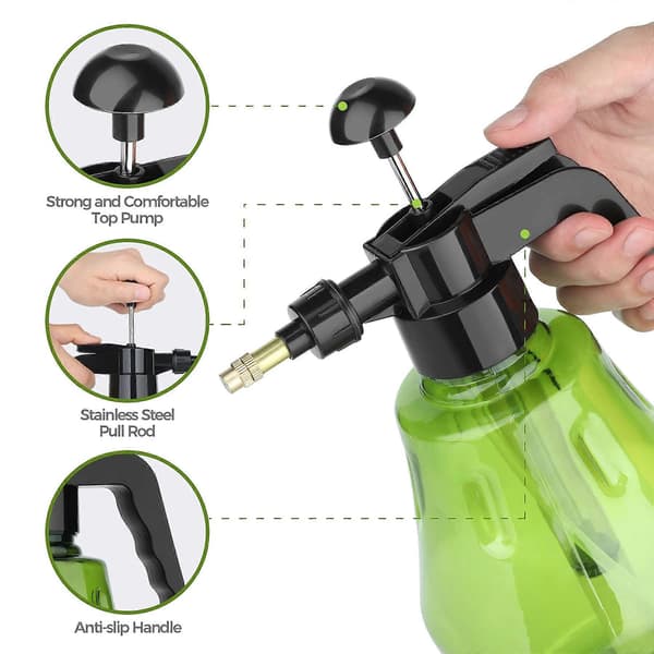 Växtsprejflaska, 1,5L Tryckväxtsprej (Grön)