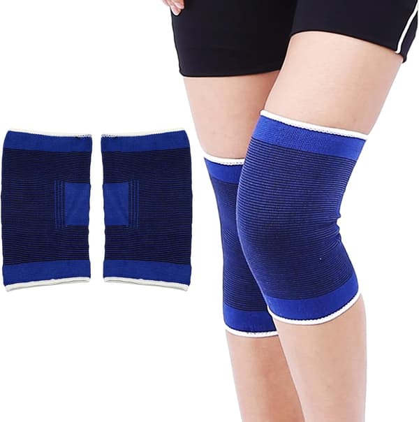 2 x Knäskydd Elastisk Artrit Blåmärke Skada Ärm Bandage