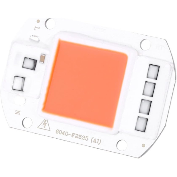 Fdit LED COB-lampe AC 220V lyskilde til DIY LED-spotlight projektør energibesparende lampe 50W (orange)