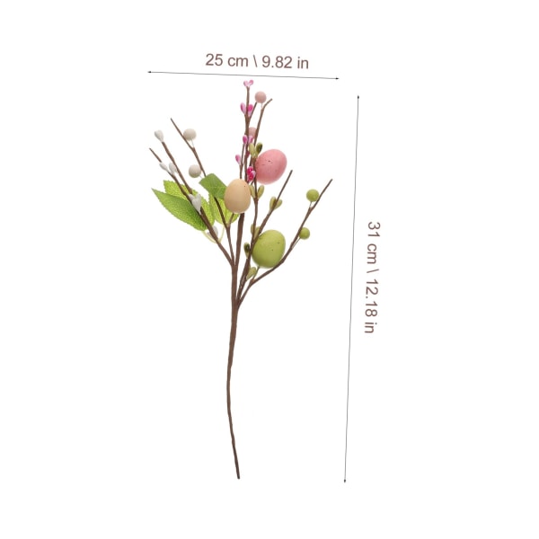 4 st äggbärsklipp, påskägg kvistplock, påskägg dekorationer påskägg grenar falska äggstjälkar gren påskblomsterarrangemang