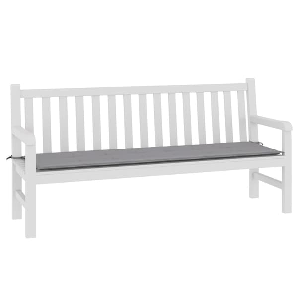 vidaXL Puutarhapenkin pehmuste 180x50x3 cm harmaa gray grå