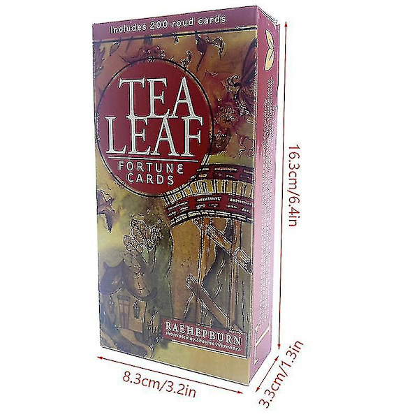Teebladsförmögenhetskort Tarot Oracle Card Familjespel Brädspel Öde Spådom tao
