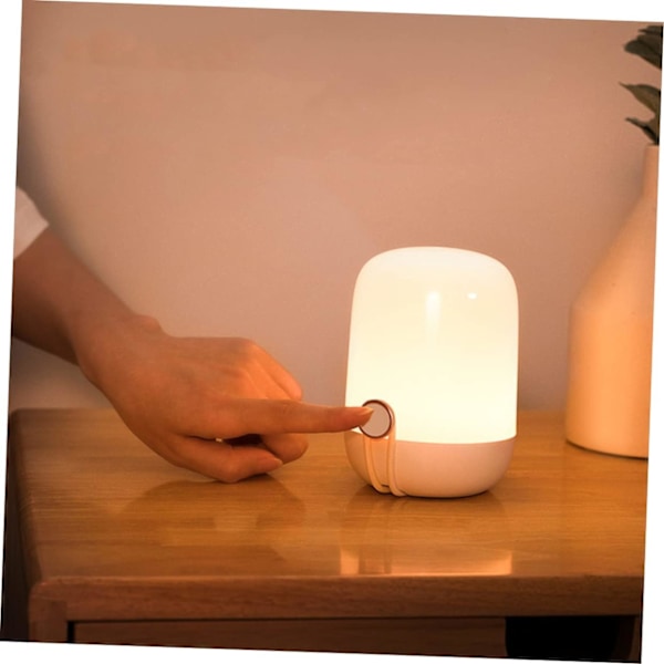 1 sett LED bærbar nattlys barneskrivebordslampe utendørs lanterne atmosfærisk lys skrivebordsbrikke soveromslys bordlamper