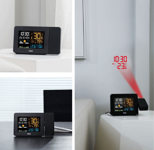 Trådløs termometer hygrometer vejrstation med sensor