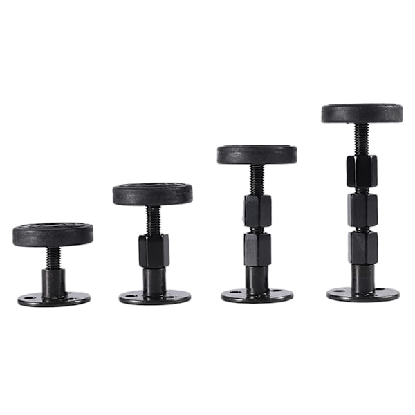 4 stk. Justerbar Seng Ramme, Støjreduktion, Teleskopisk Støttestabilisator til Senge, Sofa (Justeringsområde 30-40mm; 47-64mm)