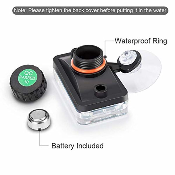 Digital akvarie termometer med akvarie termometer och vattentemperatur sugkopp