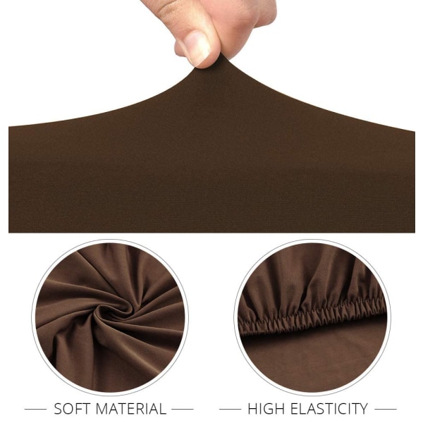 Elastisk stolsöverdrag, stolsöverdrag stretch grå, stolsöverdrag 4-pack stretch avtagbart tvättbart stolsöverdrag hållbart universellt grey