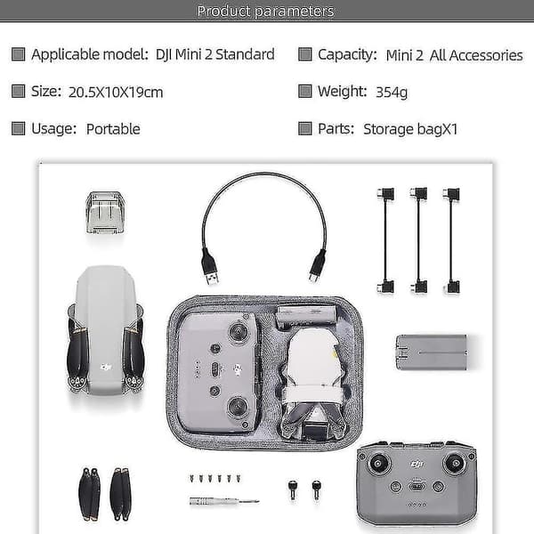 Mini 2 Se Taske Vandtæt Stødsikker Opbevaringstaske Beskyttelse Hårdt Etui Til Dji Mini 2 Se / Mini 2