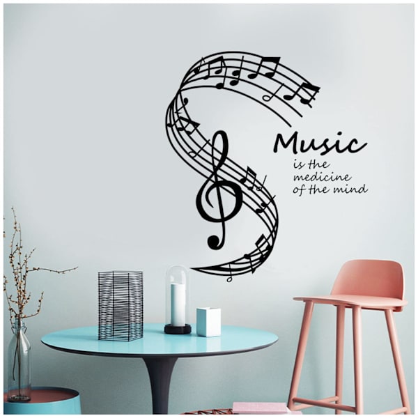 Veggklistremer med ordtak, veggklistremer, kjøleskapklistremer, veggklistremer, design selv, egnet for soverom, stue, musikkrom