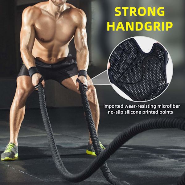 Fitnesshandskar med handledsstöd, sporthandskar, träningshandskar för män och kvinnor för gym, styrketräning, träning och crossfitträning L