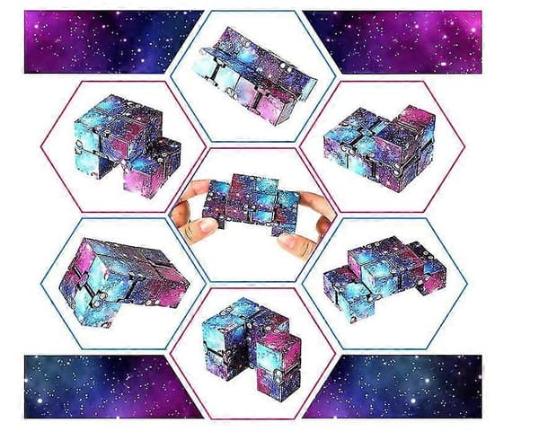 Infinity Cube Fidget Blocks Legetøj, Magic Infinity Cube Desktop Legetøj Mini Sensorisk Legetøj Stress