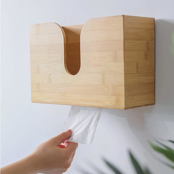 Vægmonteret papirhåndklædeholder, Fold håndklæde dispenser Multifold servietter Tissue Box til badeværelse Køkken Stue Hjem Soveværelse (S)