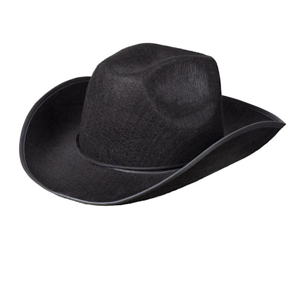 Cowboyhatt för vuxna, huvudbonad för karnevaldräkter, sheriff, rodeoryttare, vilda västern, kostym, karneval, temafest black