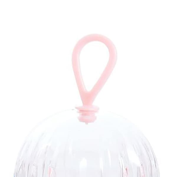 Makeup-svampförvaringslåda, skönhetskaktusformad blenderhållare för kosmetisk svamp, bärbar puderpuffväska (rosa)