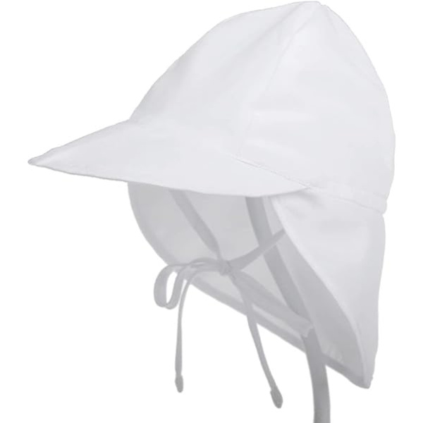 Barnens solskyddande hatt utomhus andningsbar mesh baby solhatt strandhatt resehatt, vit