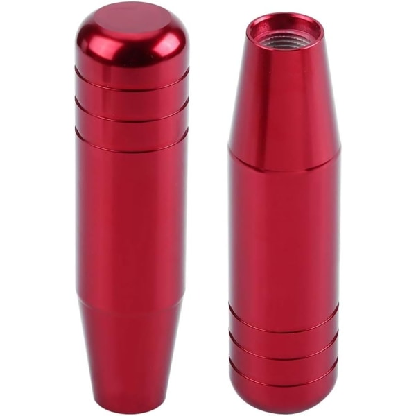 Växelspaksknopp 13 cm - Manuell växelspak 13 cm, aluminiumlegering bil manuell växelspaksknopp handtag växelspak 13 cm röd växelspaksknopp universell Red