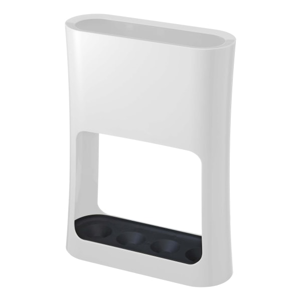 Paraplyholder Paraplyholder med vandopsamlingsbakke til sammenklappelige paraplyer Minimalistisk ABS-harpiks Stål Hvid L 20,8 x B 7,6 x H 28 cm White