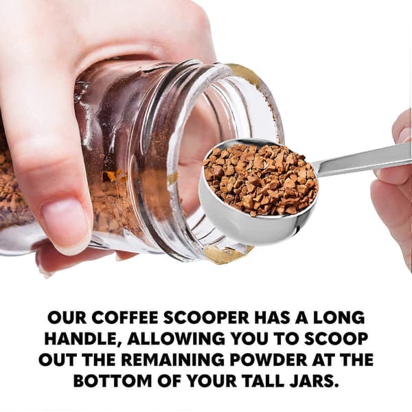 Kaffeskopa portionerare - kaffemått, kaffemått, kaffemått, kaffedispenser - sked för kaffeburk, kaffemått -