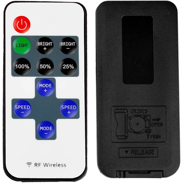 Monokrom LED-listdimmer med RF trådlös fjärrkontroll 5-24V 12A LED-listdimmerkontroller för 2-stifts SMD 5050 3528 enfärgad LED-list