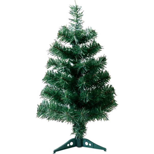 Kunstig juletre, 1,5 fot grønne furutrær med sammenleggbart stativ, lite juletre på skrivebordet, ideelt for hjemmekontorferie