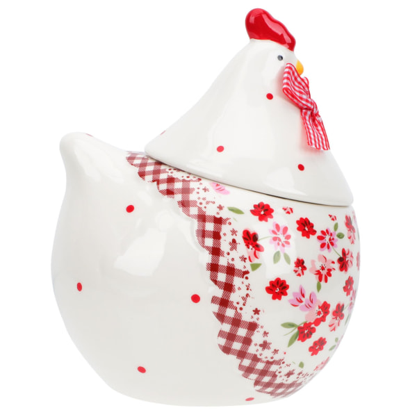 Påsk Keramik Kycklingkakaburk, Matförvaringsburk Porslin Teburk Ägghållare Korg Påskgodislåda Kryddkruka