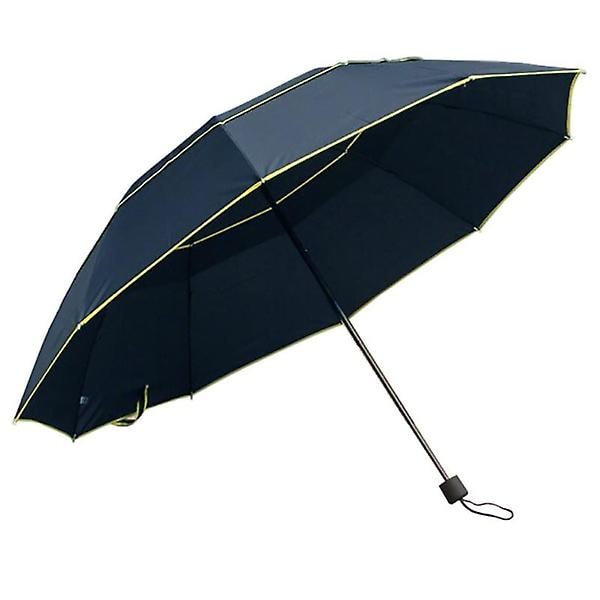 Vindsikkert paraply, 130 cm - Blå Blå