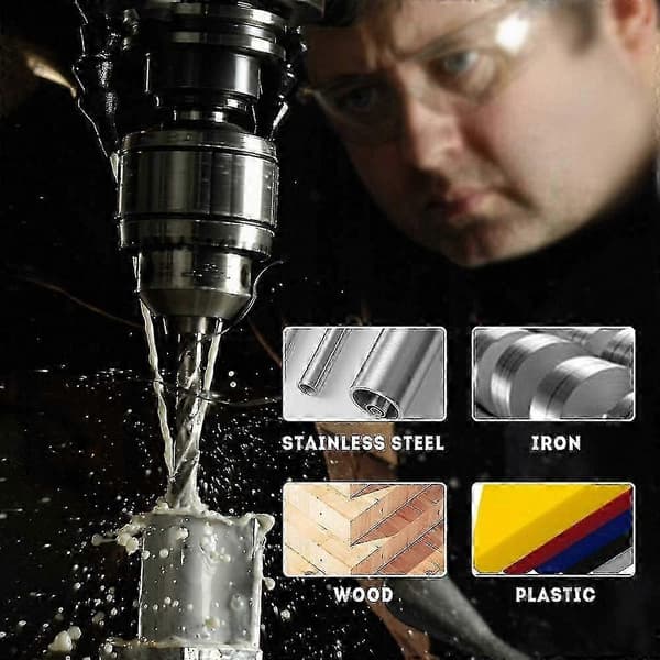 8-delt sæt med fræsere til træ, aluminium, stål og titanium