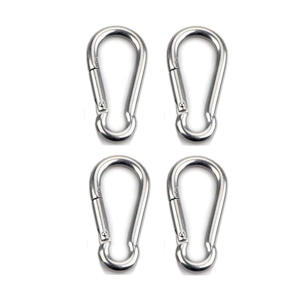 4 st karbinhakar för tunga sporthundar lås hängmatta gunga 304 rostfritt stål