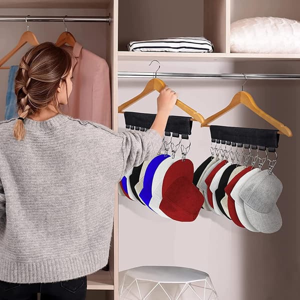 Henger Hat Organizer, Cap Rack, Multifunksjonell Henger (2-pakning)