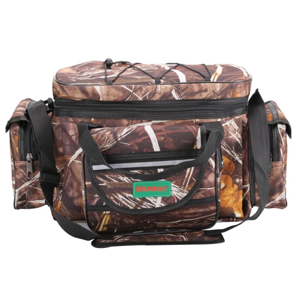 Karpfiskeväska Enkelsidig Havsfiske Utrustningsväskor Hållare Kamouflage Utomhus Carryall Väska Vandring Reseväska 50CM*28CM*27CM