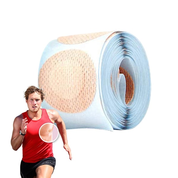 Cover för män Vattentätt osynligt engångsskydd 3,5 cm självhäftande bröstvårtor för löpare och idrottare