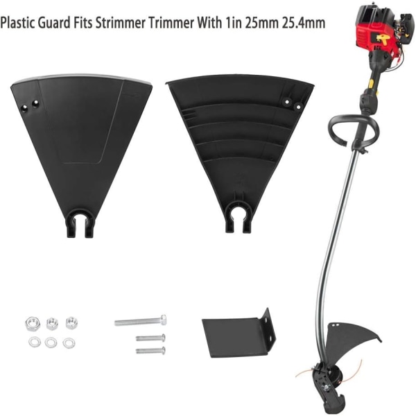 Trimmerbeskyttelsesdeksel, Heavy Duty Trimmer Guard, Holdbar strenggressklipper for bøyd treklipper