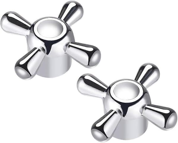 2 stycken universella kranhandtag i legering