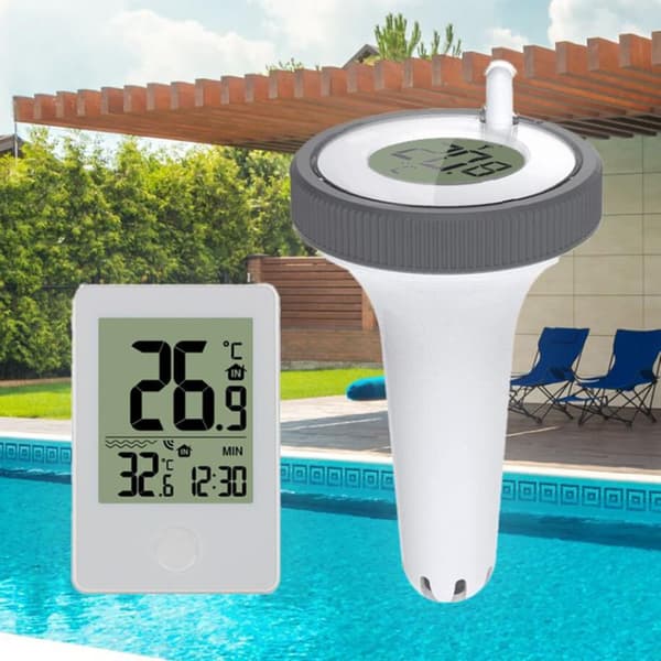 Elektronisk vanntemperaturtermometer med digital mottaker, LCD-skjerm for akvarium/spa/fiskedam