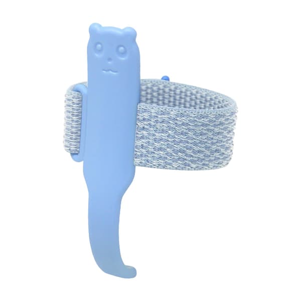 Anti Hook handledskorrektion Skrivställning Korrigering, Justerbar 2,5 cm breddad handledsband blå Blue