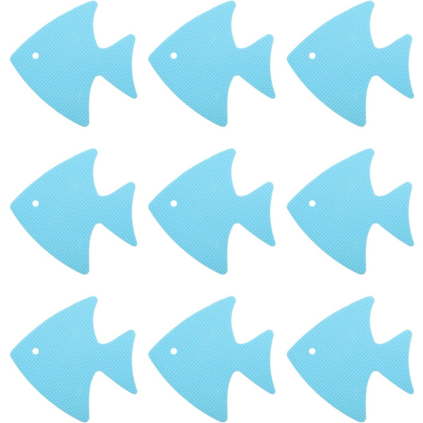 20 kpl liukuesteet kylpyammeeseen, liukumattomat kylpyhuonetarrat, suihkuraidat, liukuesteteippi suihkuammeen portaille, koristelu (sininen kala) Blue Fish