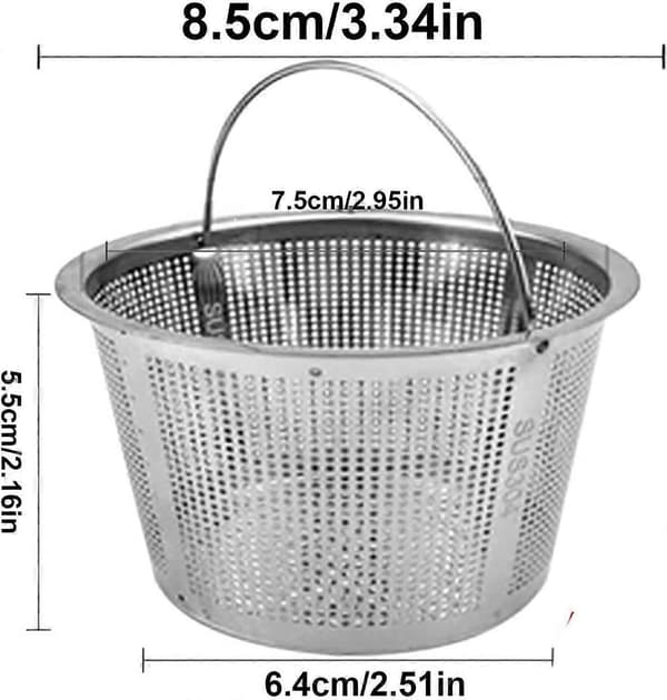 1 stk. Vask Afløbs Si - 304 Rustfrit Stål Dyb Anti