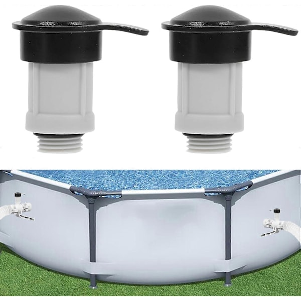 2-pack Pool Luftmunstycksventil & Luftmunstycksventil Lock Ersättning