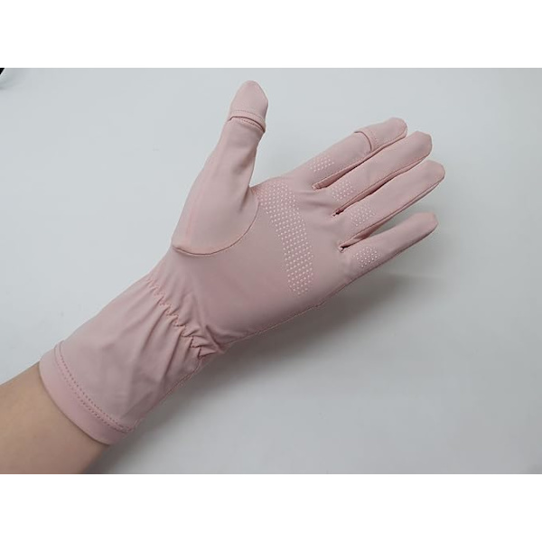 UPF 50+ Tunna solskydd UV-skyddshandskar för kvinnor, rosa